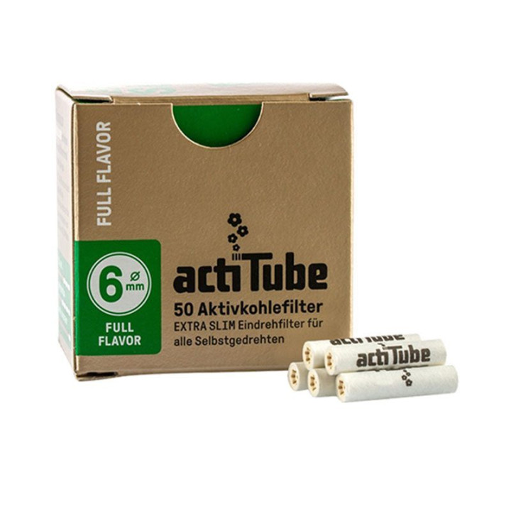 Filtro Extra Slim Pack 50 Actitube - Diámetro 6 mm