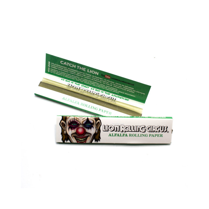 Papel Alfalfa 1 1/4 (25 uds) Lion Rolling Circus - Suministros Hortícolas