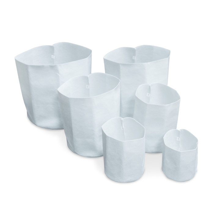 Maceta Root Tex Cuadrada Blanca 7,57 L - Biodegradable