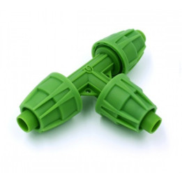 Empalme T 16-17 mm - FLORAFLEX® (12 u) | Riego Eficiente