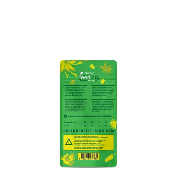 Grow 125g Green House Feeding - Fertilizante para Crecimiento