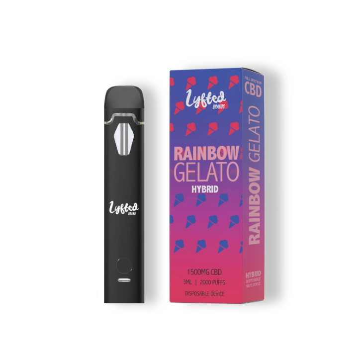 Vaper CBD Rainbow Gelato - Lyfted Brands