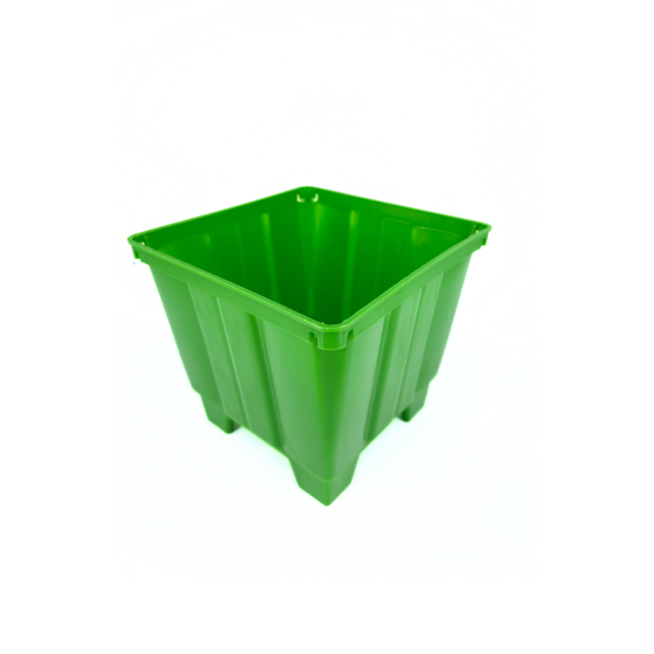 Maceta Cuadrada Verde 15 cm - VDL | Suministros Hortícolas