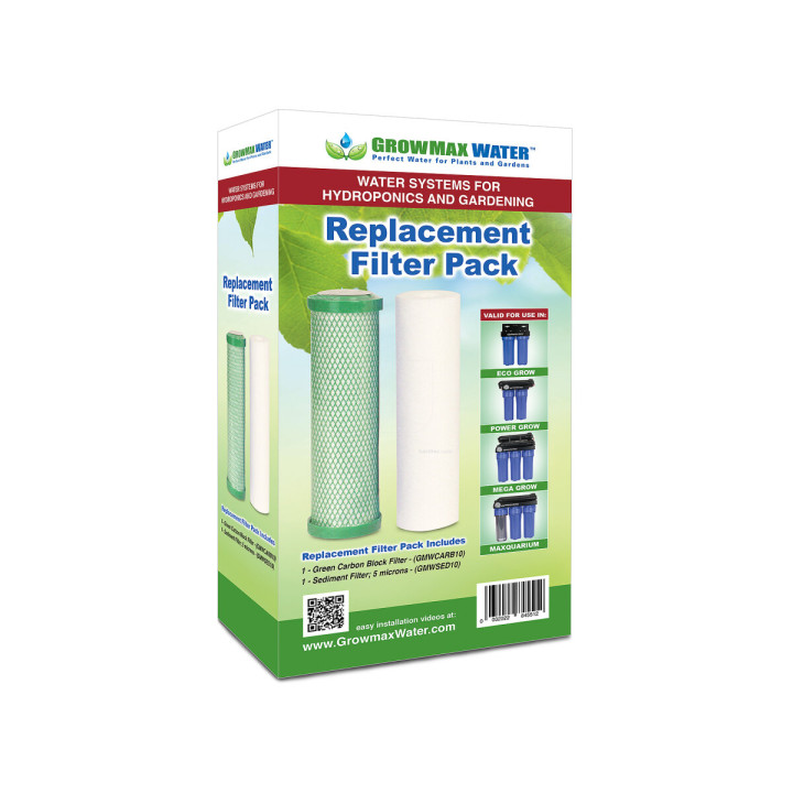 Pack Filtros de Recambio 10" GROWMAX WATER™ para Ósmosis