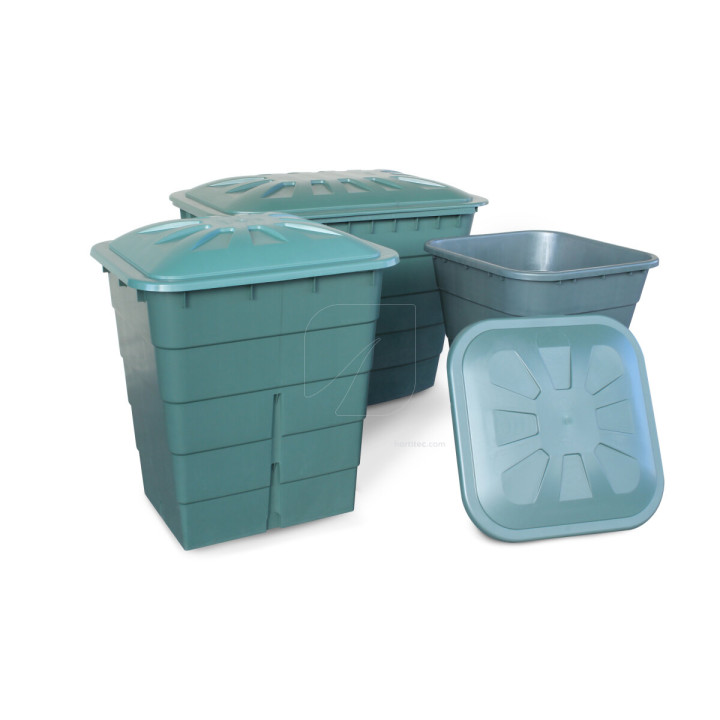 Depósito Cuadrado Verde 300L - Suministros Hortícolas