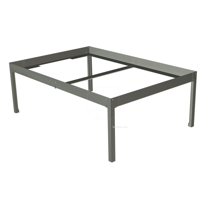 Soporte para Bandeja Gris 1x2,05m - Resistente y Duradero