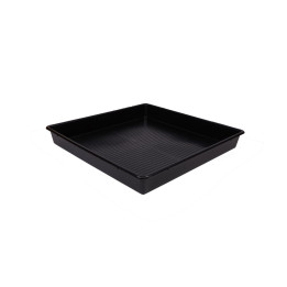 Bandeja Negra Cuadrada ECO 80x80x12 cm - Suministros Hortícolas