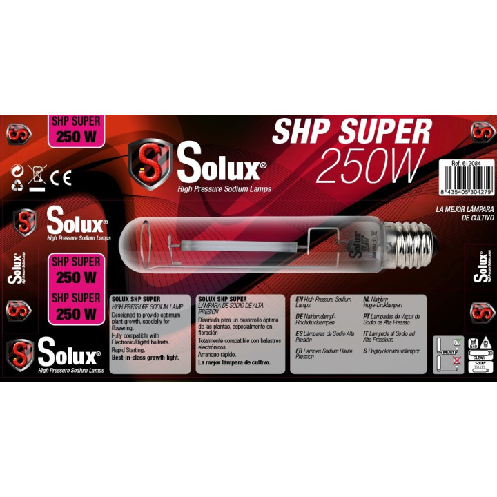 Bombilla 250 W Super HPS Solux - Iluminación Eficiente