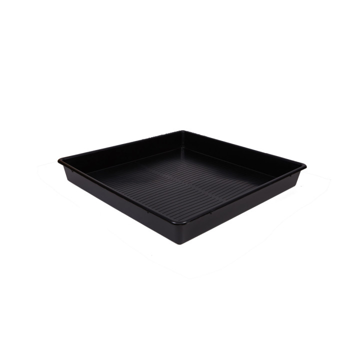 Bandeja Negra Cuadrada ECO 100x100x12 cm - Suministros Hortícolas