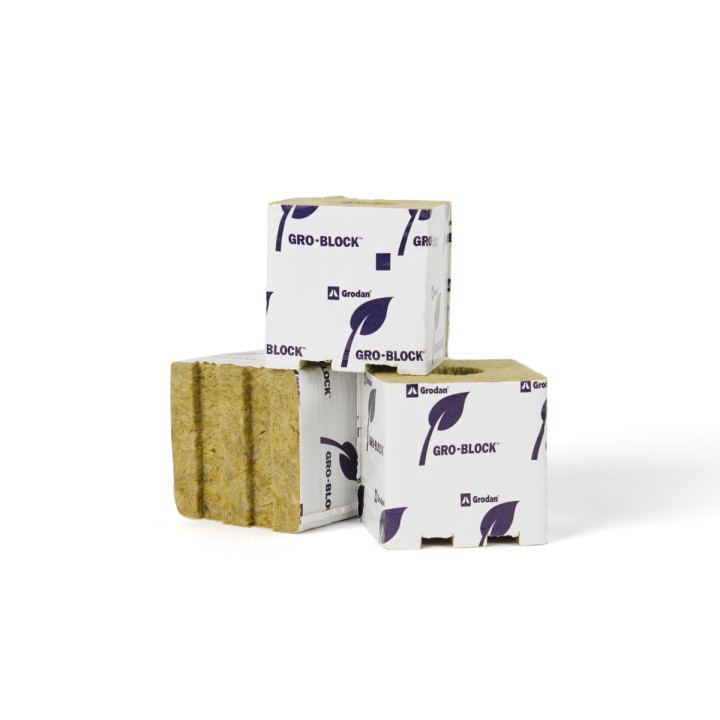 Grodan Bloque 100x100 mm Ag. Grande Improved - Sustratos