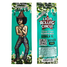 Papel Hemp Wrap Gorila - Lion Rolling Circus