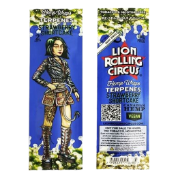 Papel Hemp Wrap Strawberry Short Cake - Lion Rolling Circus