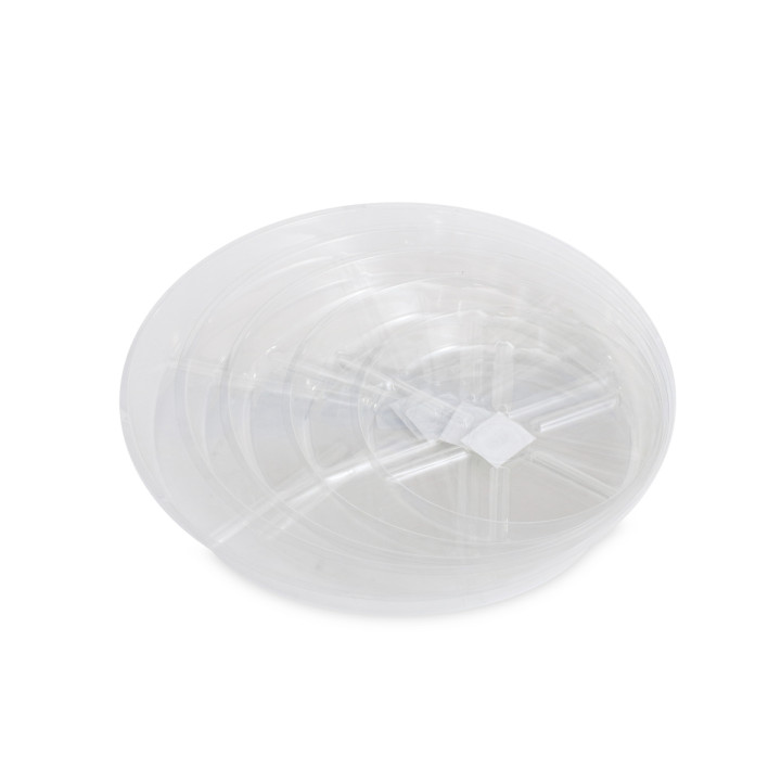 Plato Redondo Plástico Transparente 20 cm - VDL