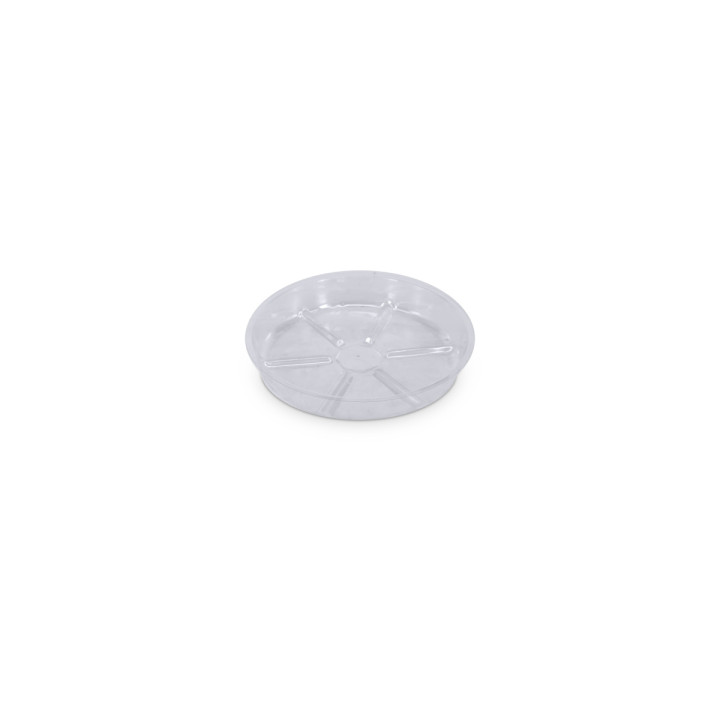 Plato Redondo Plástico Transparente 20 cm - VDL