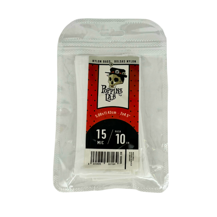Bolsa Nylon 15 Mic 5x11cm (10 u) - Poppins Lab