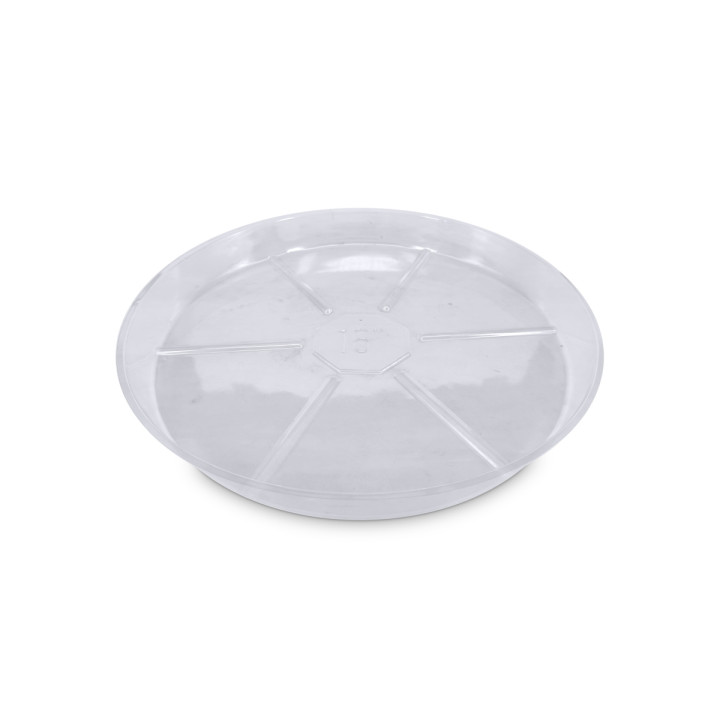 Plato Redondo Plástico Transparente 40 cm - VDL