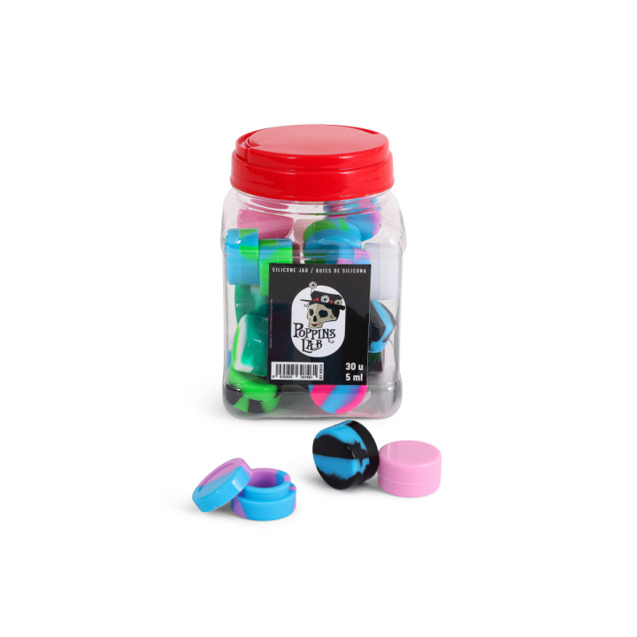 Bote de Silicona 5 ml Poppins Lab - Display 30 Unidades