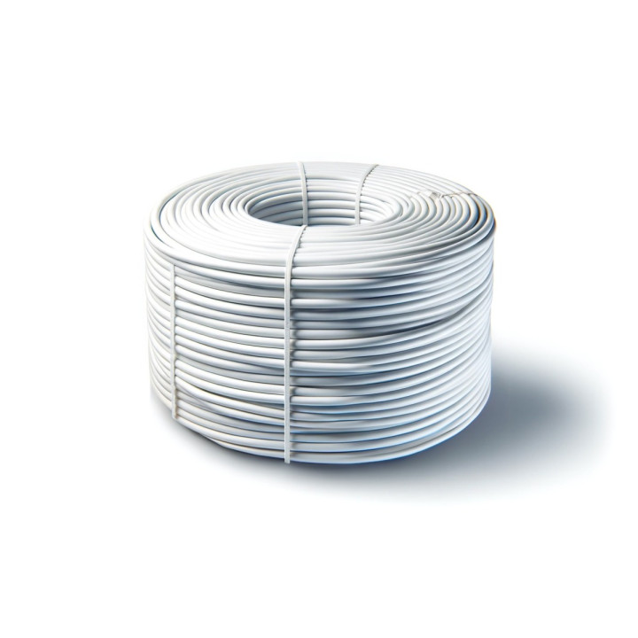 Microtubo polietileno blanco/negro 5 Ø 100 m