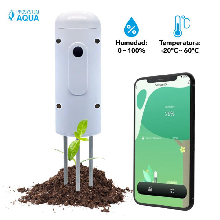 Sensor humedad y temperatura WiFi Prosystem Aqua