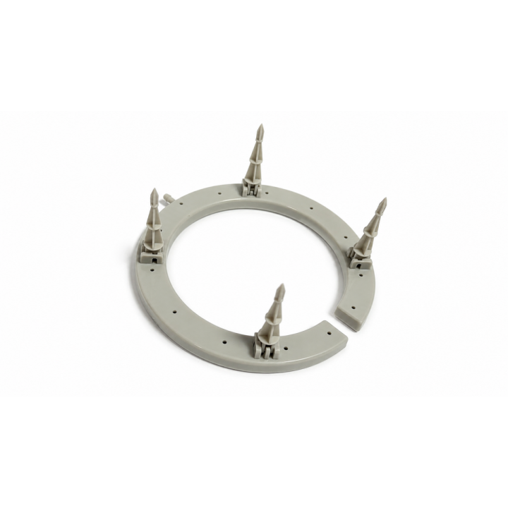 Aro de riego 12 cm 4 salidas gris Water Master