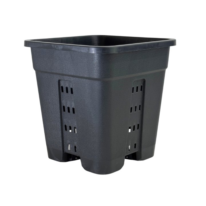 Maceta Cuadrada Negra AeroPot 31x31 cm - 18L