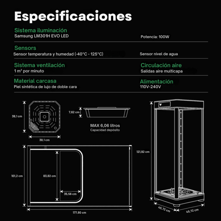 VGrow Smart Grow Box Vivosun - Cultivo Interior Eficiente