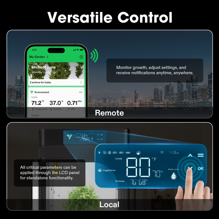 VGrow Smart Grow Box Vivosun - Cultivo Interior Eficiente