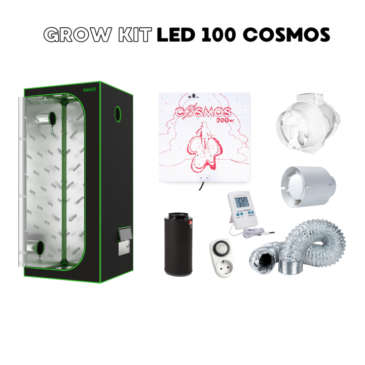 Grow Kit LED 100 Cosmos - DARK BOX para Cultivo Eficiente