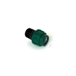 Enlace Rosca Macho 1" 25mm para Riego - 10 Unidades