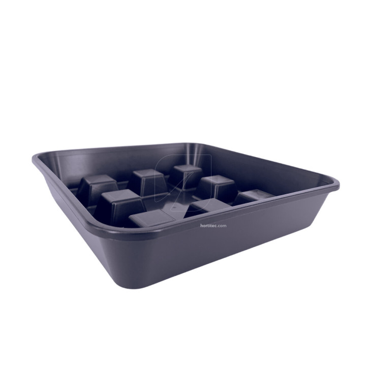 Plato Cuadrado Elevado 50 uds - Suministros Hortícolas