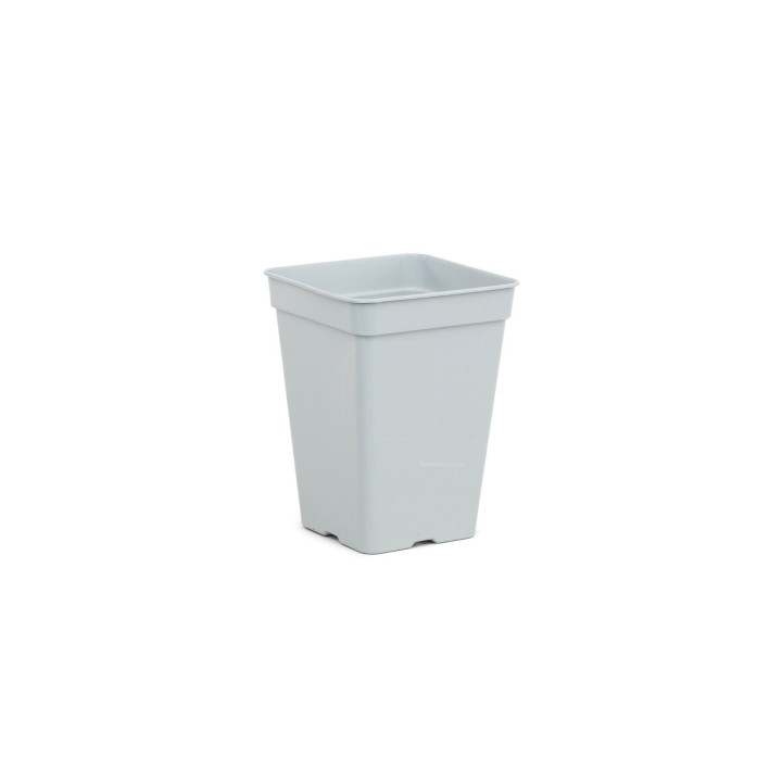 Maceta Cuadrada Blanca 22x22x27 cm - 25 uds | Suministros Hortícolas