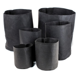 Maceta Root Tex Redonda Negra 18,92 L - Biodegradable