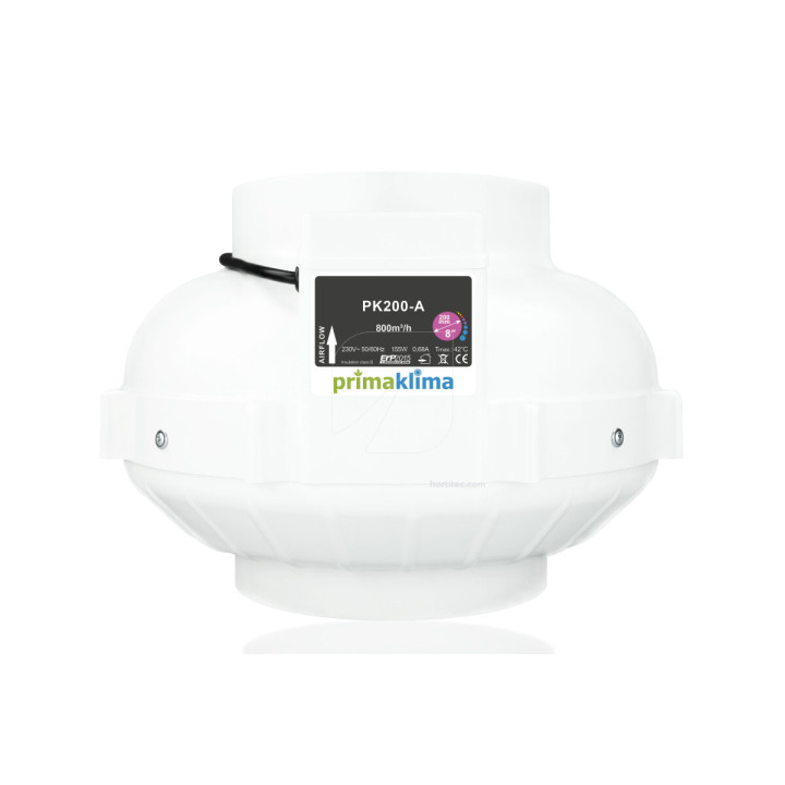 Extractor 125 mm-L 1 vel (360 m³/h) Prima Klima