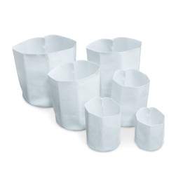 Maceta Root Tex Cuadrada Blanca 37,85 L - Biodegradable