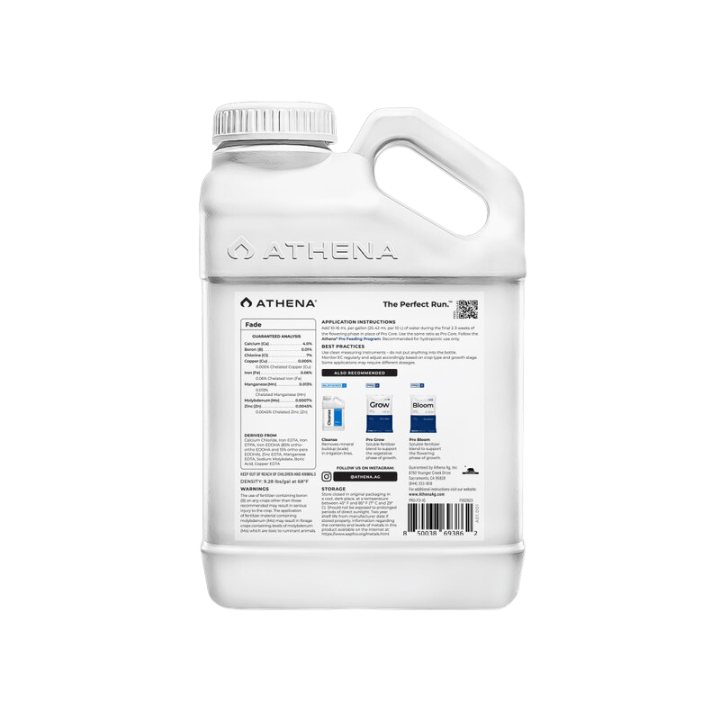Fade 18,92 L Athena - Fertilizante Sin Nitrógeno