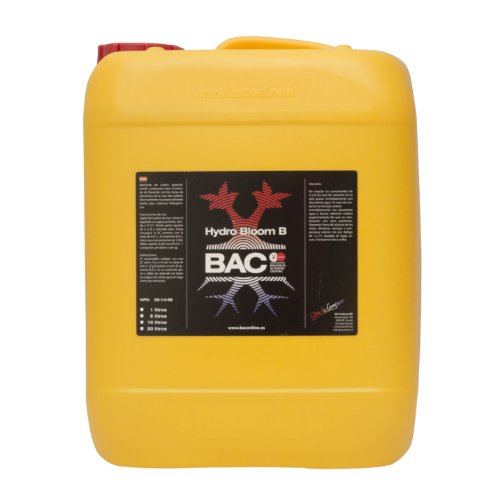 Hydro Bloom B 20 L BAC - Fertilizante Hidropónico