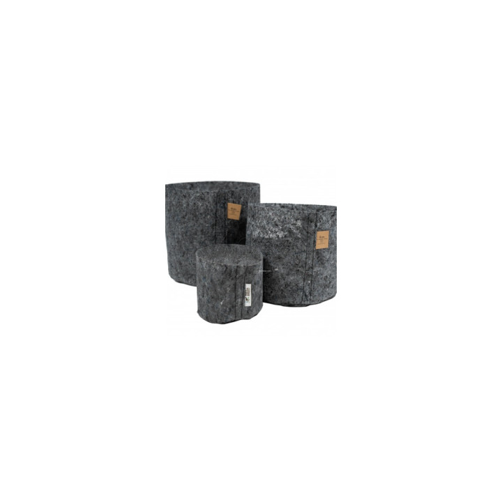 Root Pouch Charcoal 2,3L - Maceta de Tela Ecológica