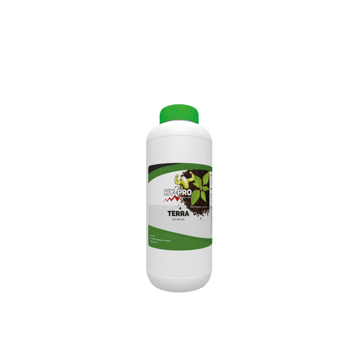 Fertilizante Hy-PRO Terra 1L para Crecimiento Óptimo