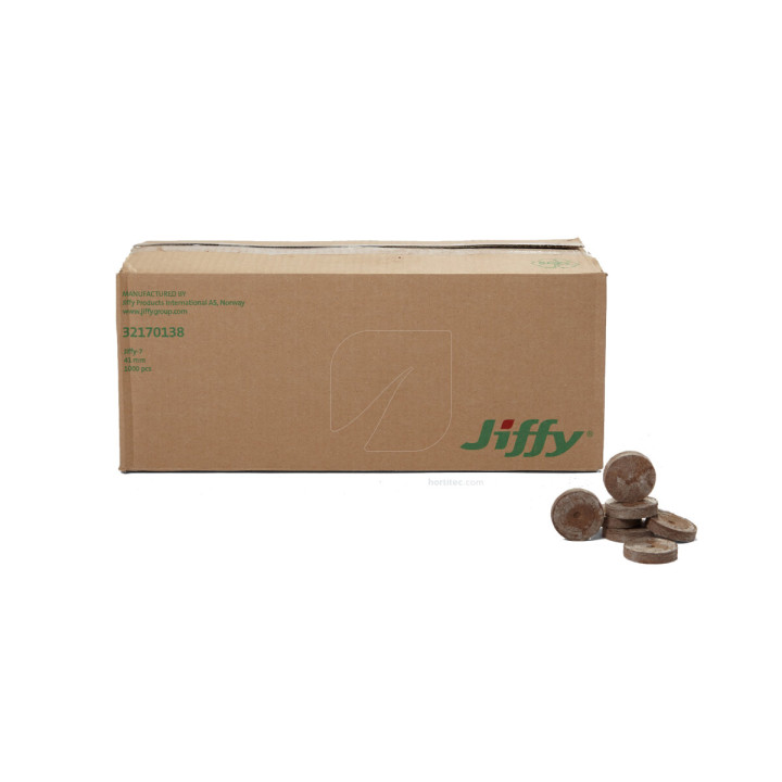 Jiffy-7 Pastilla 22 mm Turba - 2000 uds | Suministros Hortícolas