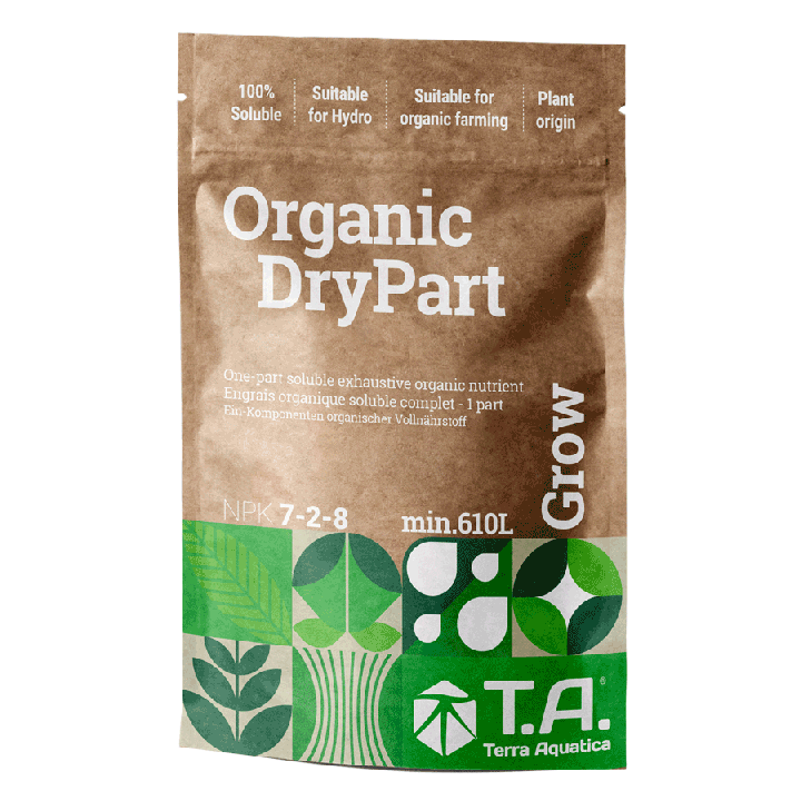 Organic DryPart Grow 400g - Fertilizante Ecológico Terra Aquatica