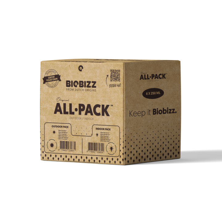 All-pack Indoor 250 ml Biobizz - Fertilizantes Orgánicos