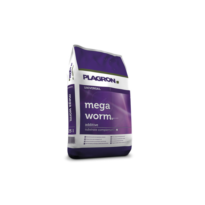 Mega Worm 25 L Plagron - Acondicionador de Suelo Natural