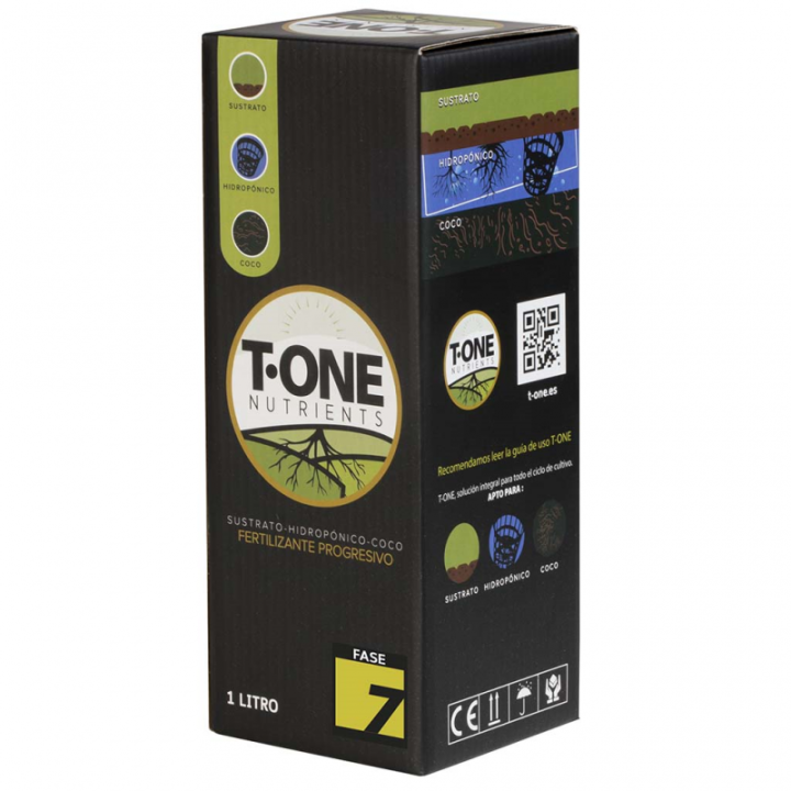 Fertilizante Progresivo T-One 1L Fase 7 - Nutrientes Eficaces