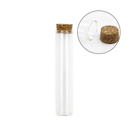 Cono de Cristal 120mm con Tapa de Corcho - Poppins Lab