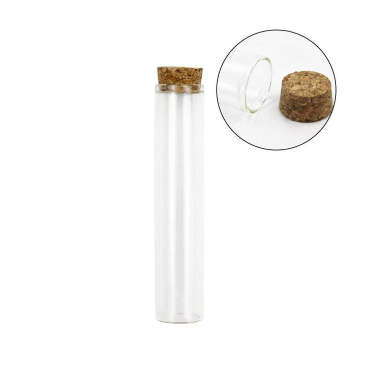 Cono de Cristal 120mm con Tapa de Corcho - Poppins Lab
