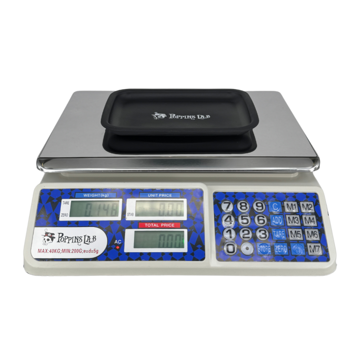 Báscula Digital Poppins Lab 200g–40kg - Precisión y Fiabilidad