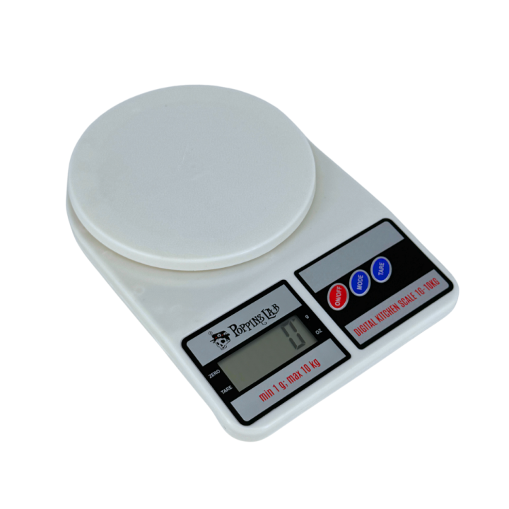 Báscula Digital Poppins Lab 1g-10kg - Precisión y Funcionalidad