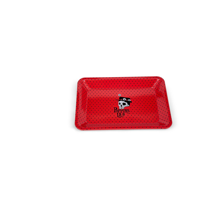 Bandeja de Metal Roja 180x125mm - Poppins Lab