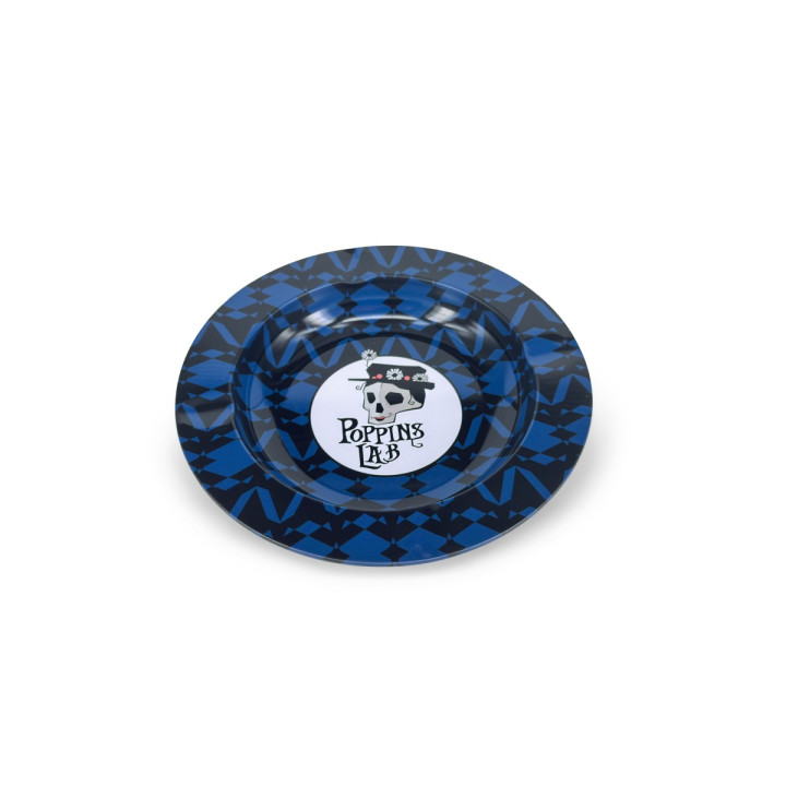 Cenicero de Metal Redondo Azul 138mm - Poppins Lab