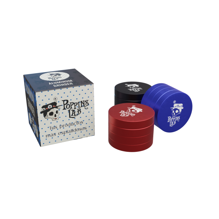 Grinder de Aluminio 55 mm Poppins Lab - Alta Calidad